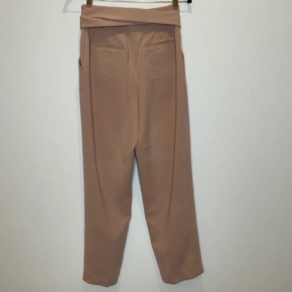 ARITZIA Wilfred Feuille  Wrap Belted Pleated Pants in Blush Size 4